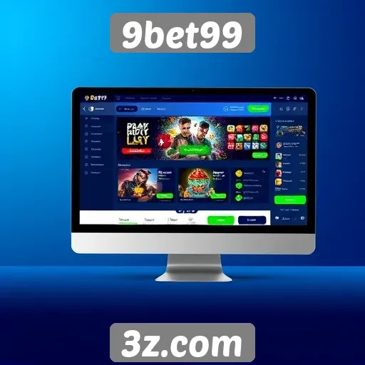 Análise da interface do usuário no site 9bet99